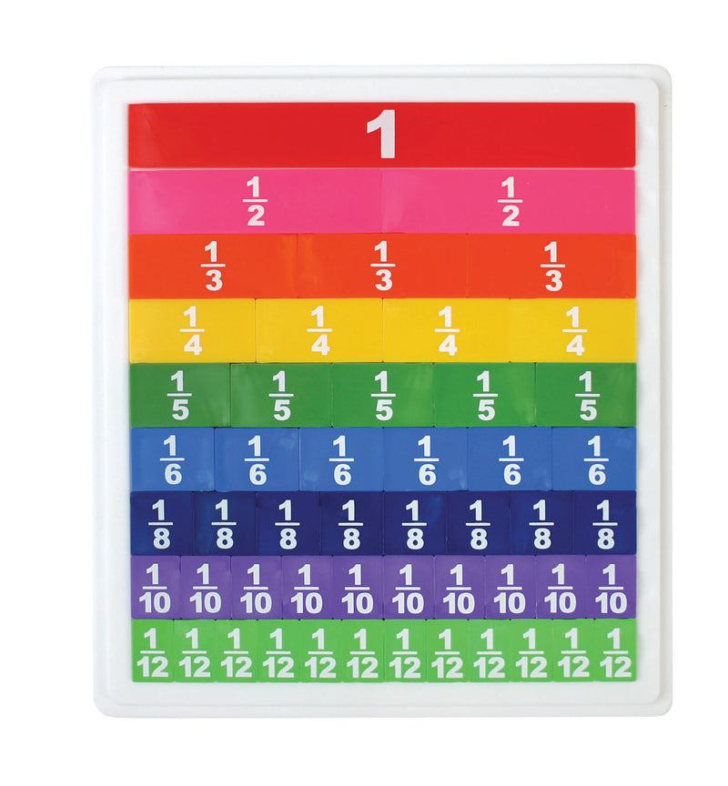 Magnetic Fraction Strips with Tray - Set of 51