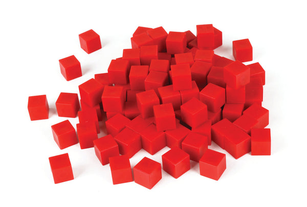 Red Base Ten Non Linking Unit Cubes - Pack of 1000