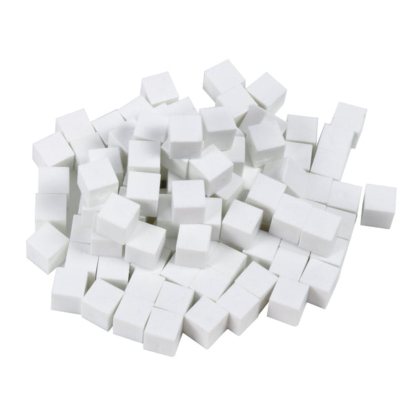 White Base Ten Non Linking Unit Cubes - Pack of 100