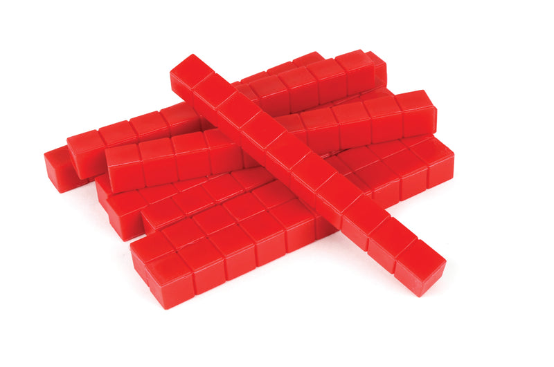Red Base Ten Rods - Pack of 10