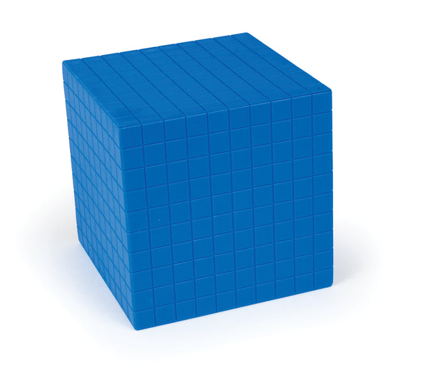 Blue Base Ten Decimeter Cube