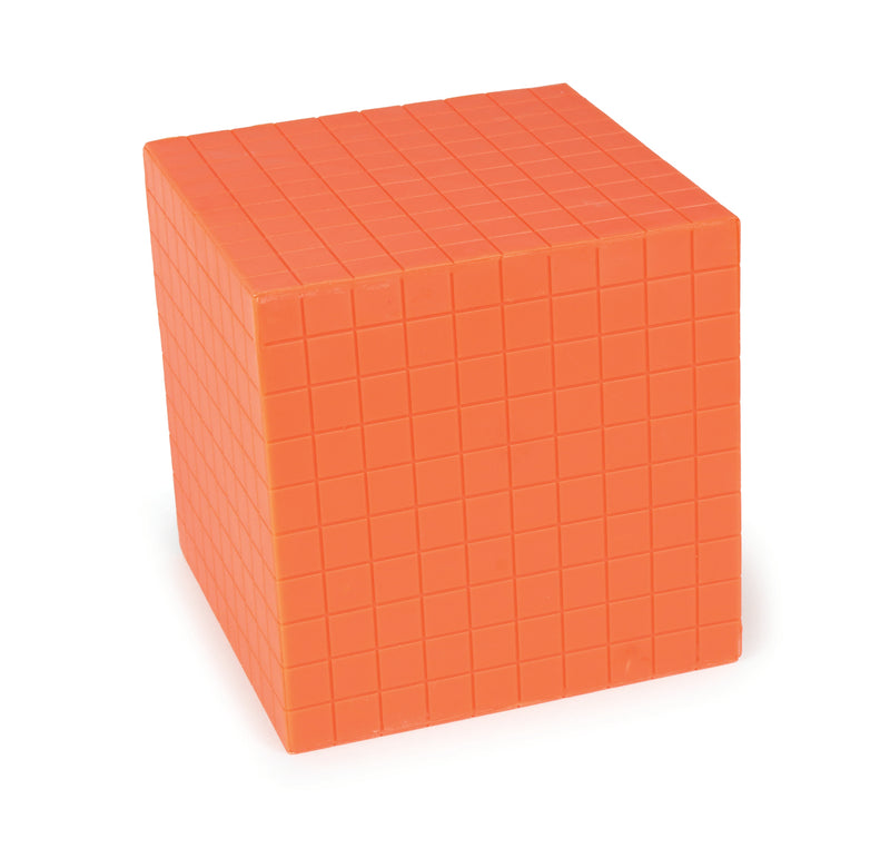 Orange Base Ten Decimeter Cube