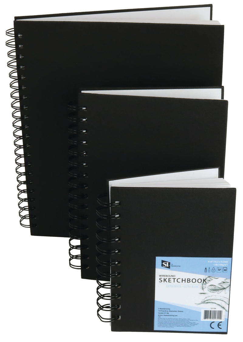 Hardcover Wirebound Sketchbook - 5.5" x 8.5"