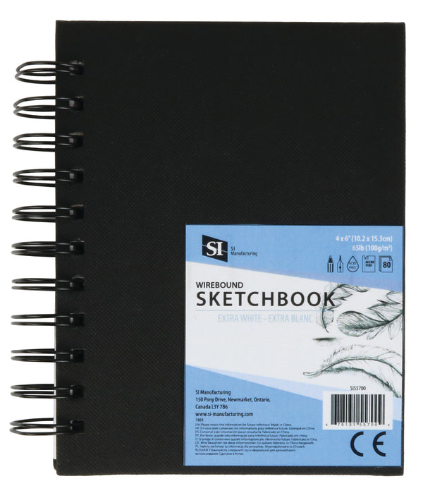Hardcover Wirebound Sketchbook - 4" x 6"