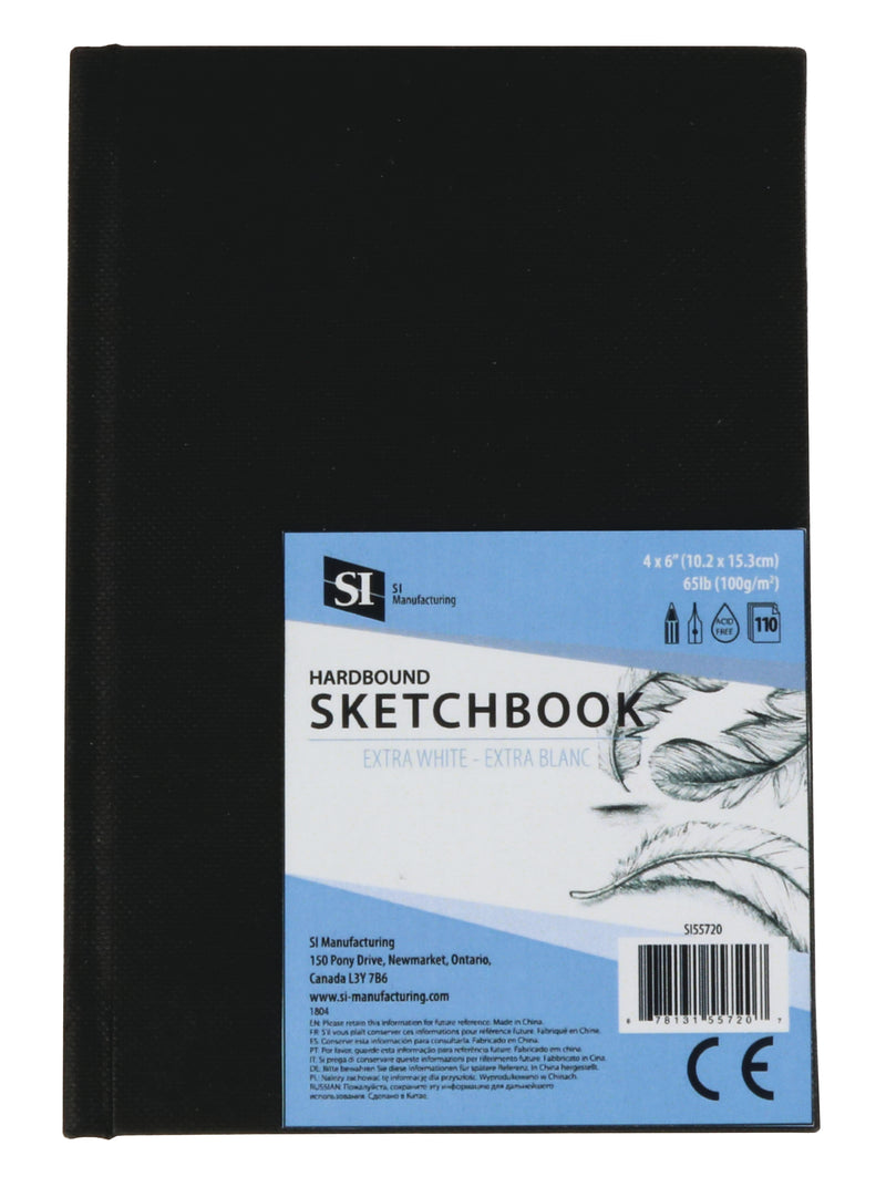 Hardcover Hardbound Sketchbook - 4" x 6"