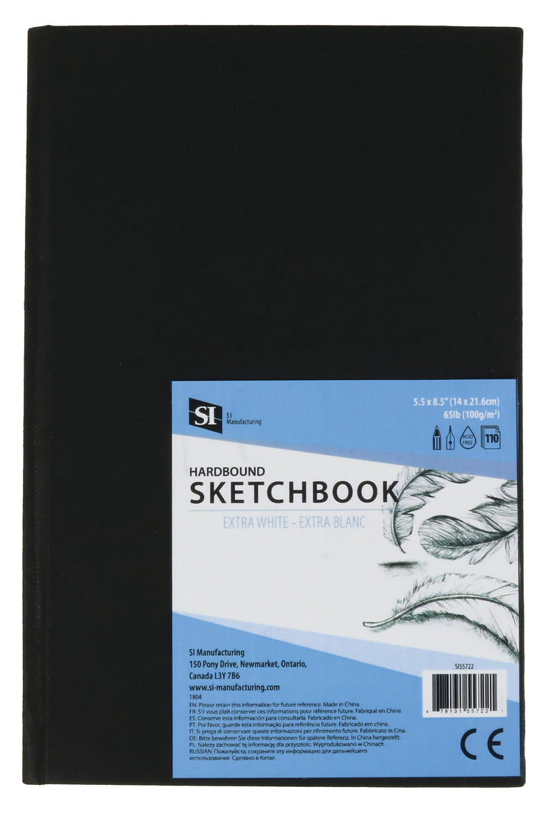 Hardcover Hardbound Sketchbook - 5.5 x 8.5