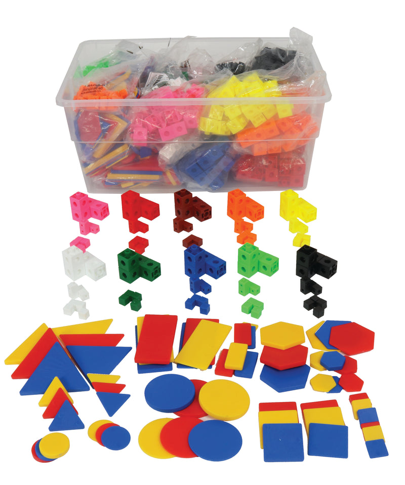 Class Solutions Cubes and Attribute Blocks in Container - Set of 1800