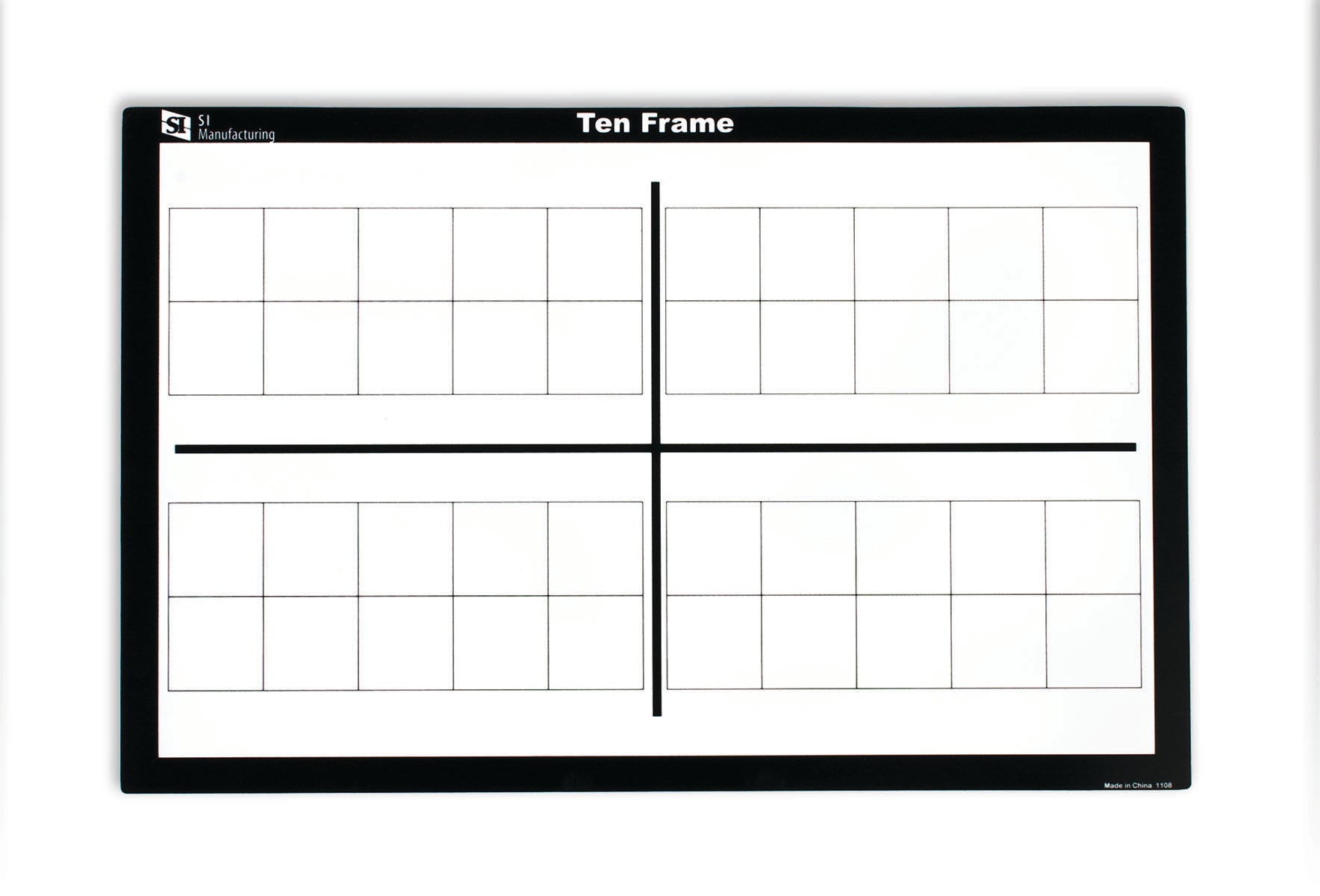 Write n Wipe Ten Frame Boards - Pack of 10