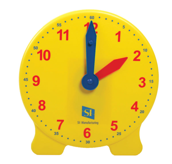Classic Geared Yellow Student Clock - Set of 6