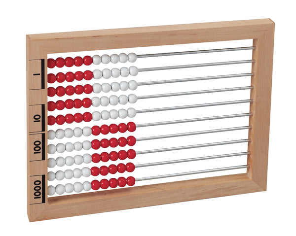 Rekenrek-Nfm 100 Round Beads 1 String (50 Red, 50 White) - Ajax Scientific  Ltd